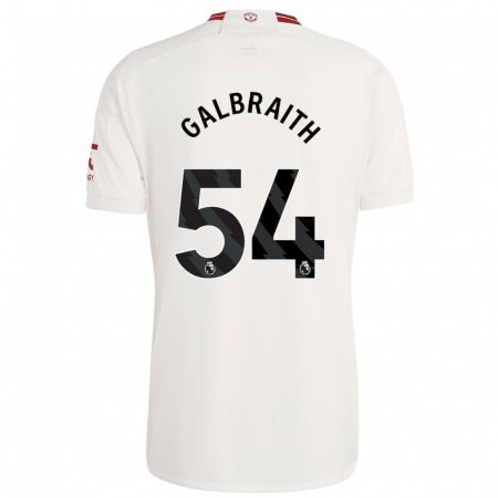 Kandiny Niño Camiseta Ethan Galbraith #54 Blanco Equipación Tercera 2023/24 La Camisa Chile
