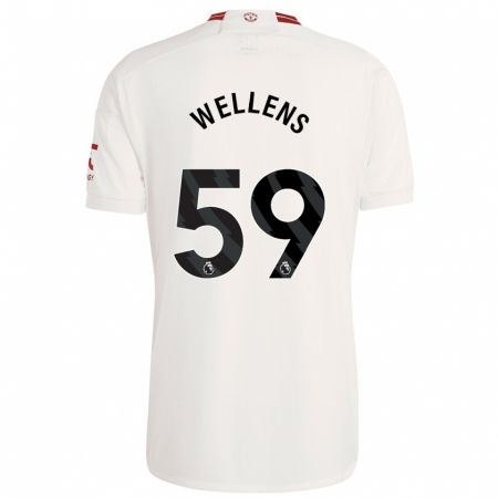 Kandiny Niño Camiseta Charlie Wellens #59 Blanco Equipación Tercera 2023/24 La Camisa Chile