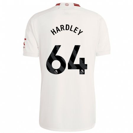 Kandiny Niño Camiseta Bjorn Hardley #64 Blanco Equipación Tercera 2023/24 La Camisa Chile