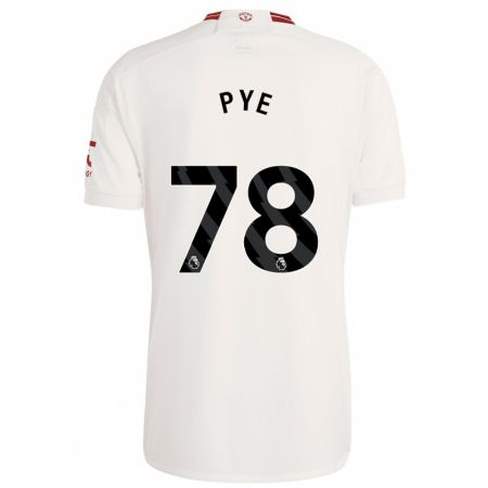 Kandiny Niño Camiseta Logan Pye #78 Blanco Equipación Tercera 2023/24 La Camisa Chile