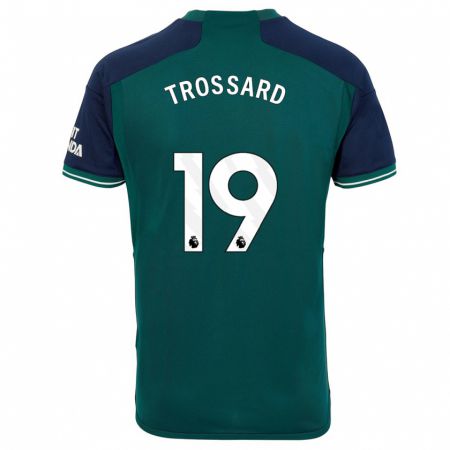 Kandiny Niño Camiseta Leandro Trossard #19 Verde Equipación Tercera 2023/24 La Camisa Chile