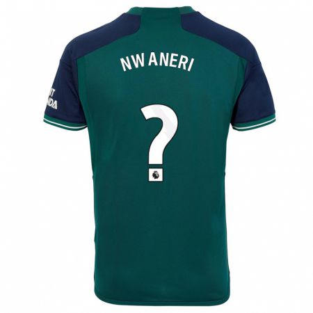 Kandiny Niño Camiseta Ethan Nwaneri #0 Verde Equipación Tercera 2023/24 La Camisa Chile