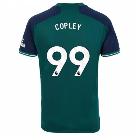 Kandiny Niño Camiseta Louie Copley #99 Verde Equipación Tercera 2023/24 La Camisa Chile
