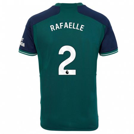 Kandiny Niño Camiseta Rafaelle Souza #2 Verde Equipación Tercera 2023/24 La Camisa Chile