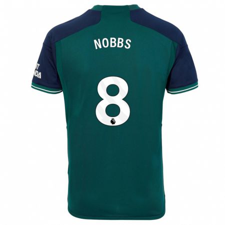 Kandiny Niño Camiseta Nobbs #8 Verde Equipación Tercera 2023/24 La Camisa Chile