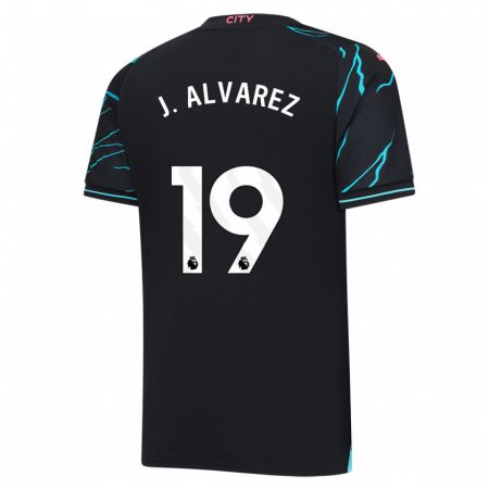 Kandiny Niño Camiseta Julián Álvarez #19 Azul Oscuro Equipación Tercera 2023/24 La Camisa Chile