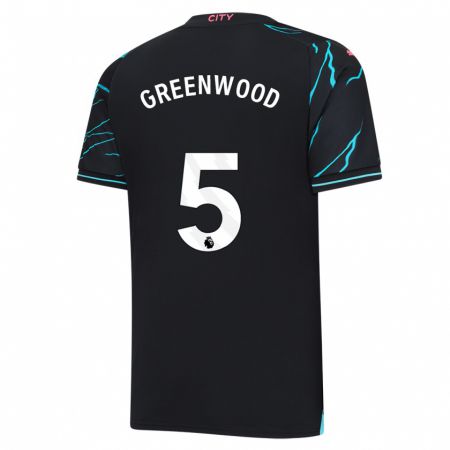 Kandiny Niño Camiseta Alex Greenwood #5 Azul Oscuro Equipación Tercera 2023/24 La Camisa Chile