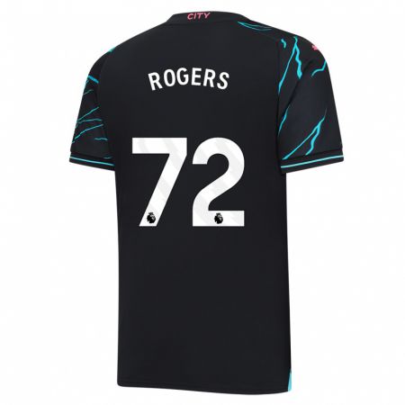 Kandiny Niño Camiseta Morgan Rogers #72 Azul Oscuro Equipación Tercera 2023/24 La Camisa Chile