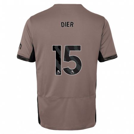 Kandiny Niño Camiseta Eric Dier #15 Beige Obscuro Equipación Tercera 2023/24 La Camisa Chile