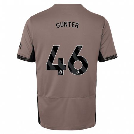 Kandiny Niño Camiseta Luca Gunter #46 Beige Obscuro Equipación Tercera 2023/24 La Camisa Chile
