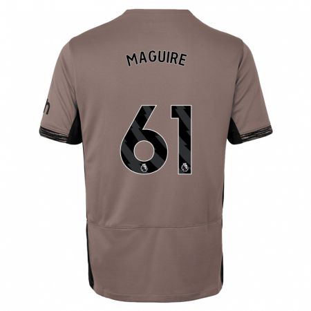 Kandiny Niño Camiseta Aaron Maguire #61 Beige Obscuro Equipación Tercera 2023/24 La Camisa Chile