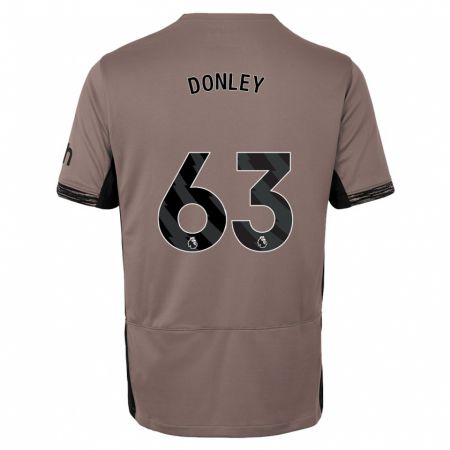 Kandiny Niño Camiseta Jamie Donley #63 Beige Obscuro Equipación Tercera 2023/24 La Camisa Chile