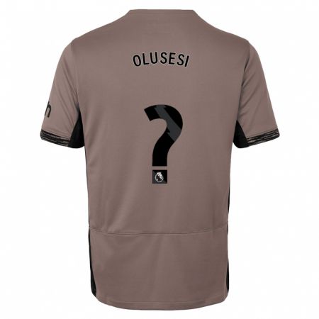 Kandiny Niño Camiseta Callum Olusesi #0 Beige Obscuro Equipación Tercera 2023/24 La Camisa Chile