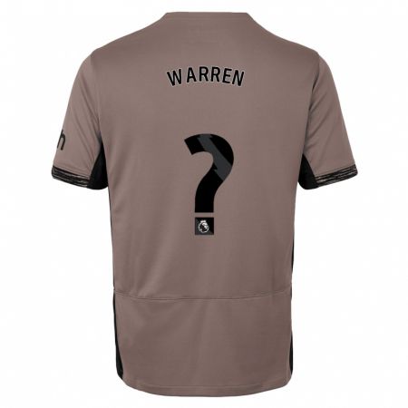 Kandiny Niño Camiseta Charlie Warren #0 Beige Obscuro Equipación Tercera 2023/24 La Camisa Chile