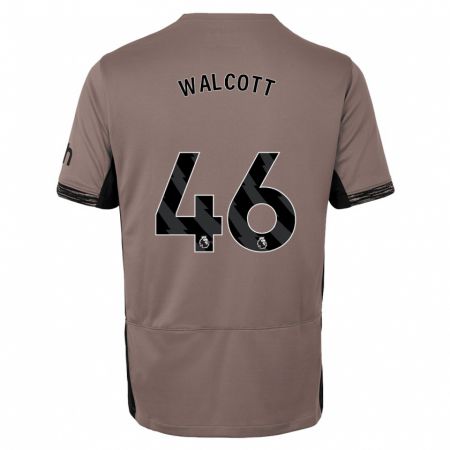 Kandiny Niño Camiseta Malachi Fagan Walcott #46 Beige Obscuro Equipación Tercera 2023/24 La Camisa Chile