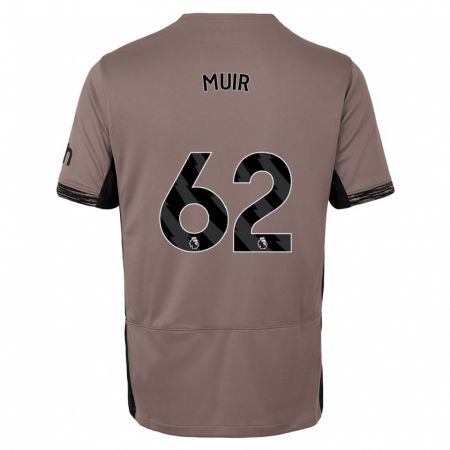 Kandiny Niño Camiseta Marqes Muir #62 Beige Obscuro Equipación Tercera 2023/24 La Camisa Chile