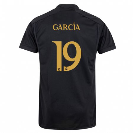 Kandiny Niño Camiseta Andrés García #19 Negro Equipación Tercera 2023/24 La Camisa Chile