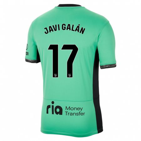 Kandiny Niño Camiseta Javi Galán #17 Primavera Verde Equipación Tercera 2023/24 La Camisa Chile