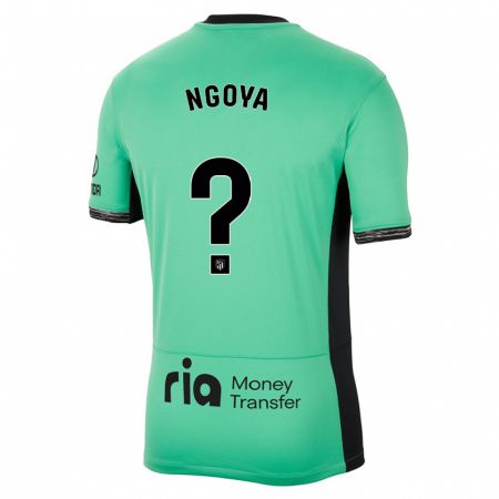 Kandiny Niño Camiseta Joël Ngoya #0 Primavera Verde Equipación Tercera 2023/24 La Camisa Chile