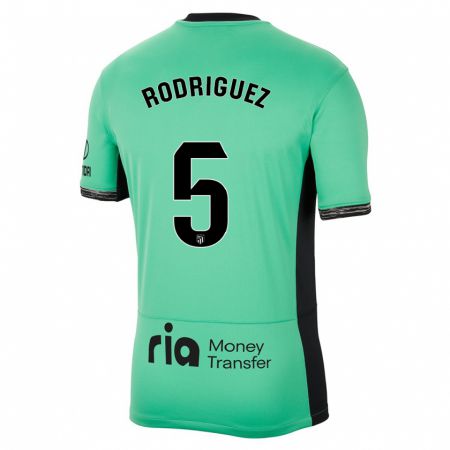 Kandiny Niño Camiseta Cinta Rodriguez #5 Primavera Verde Equipación Tercera 2023/24 La Camisa Chile