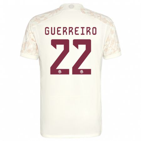 Kandiny Niño Camiseta Raphaël Guerreiro #22 Blanquecino Equipación Tercera 2023/24 La Camisa Chile