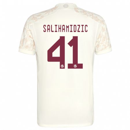 Kandiny Niño Camiseta Nick Salihamidzic #41 Blanquecino Equipación Tercera 2023/24 La Camisa Chile