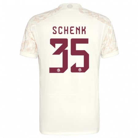 Kandiny Niño Camiseta Johannes Schenk #35 Blanquecino Equipación Tercera 2023/24 La Camisa Chile