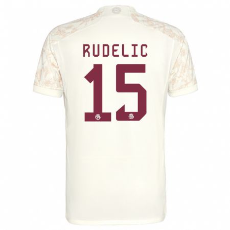 Kandiny Niño Camiseta Ivana Rudelic #15 Blanquecino Equipación Tercera 2023/24 La Camisa Chile