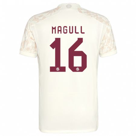 Kandiny Niño Camiseta Lina Magull #16 Blanquecino Equipación Tercera 2023/24 La Camisa Chile