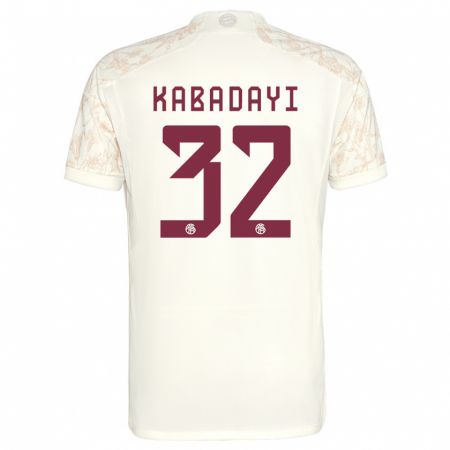 Kandiny Niño Camiseta Yusuf Kabadayi #32 Blanquecino Equipación Tercera 2023/24 La Camisa Chile