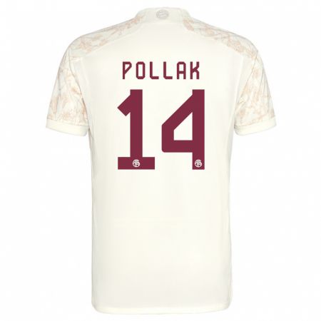Kandiny Niño Camiseta Florian Pollak #14 Blanquecino Equipación Tercera 2023/24 La Camisa Chile