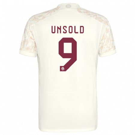 Kandiny Niño Camiseta Samuel Unsold #9 Blanquecino Equipación Tercera 2023/24 La Camisa Chile