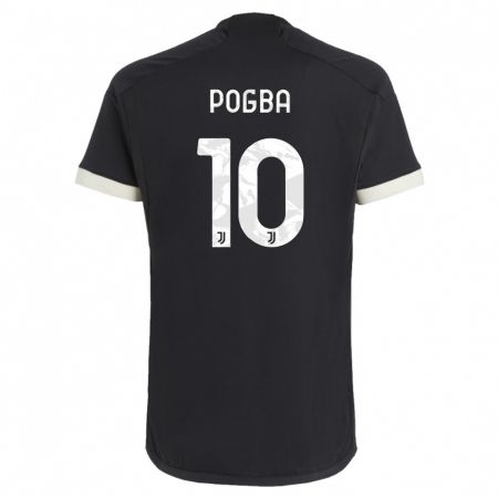 Kandiny Niño Camiseta Paul Pogba #10 Negro Equipación Tercera 2023/24 La Camisa Chile