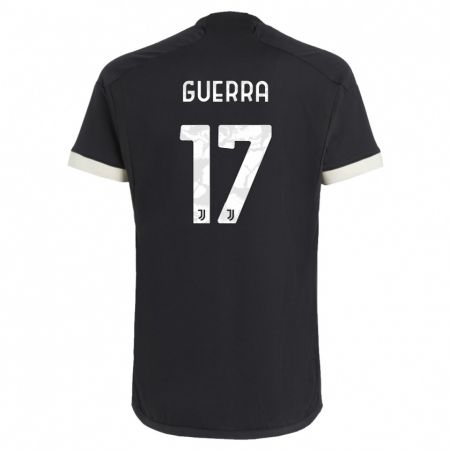 Kandiny Niño Camiseta Simone Guerra #17 Negro Equipación Tercera 2023/24 La Camisa Chile
