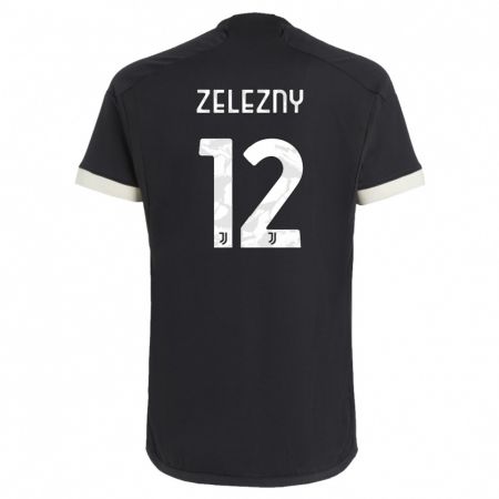 Kandiny Niño Camiseta Radoslaw Zelezny #12 Negro Equipación Tercera 2023/24 La Camisa Chile