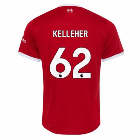 Kandiny Hombre Camiseta Caoimhín Kelleher #62 Rojo 1ª Equipación 2023/24 La Camisa Chile