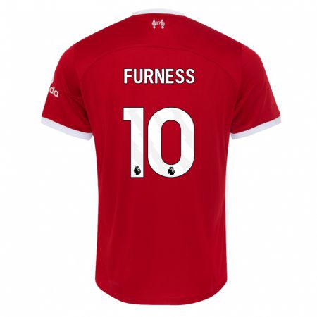 Kandiny Hombre Camiseta Rachel Furness #10 Rojo 1ª Equipación 2023/24 La Camisa Chile