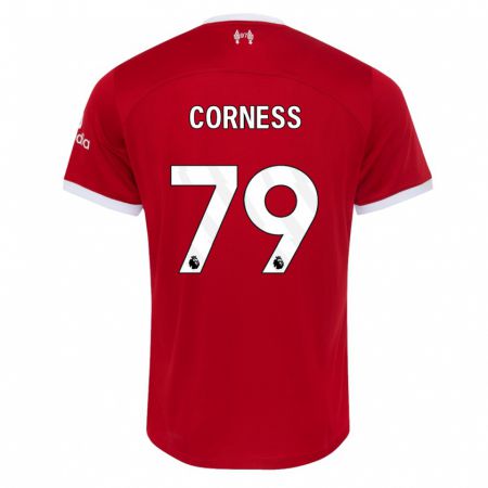 Kandiny Hombre Camiseta Dominic Corness #79 Rojo 1ª Equipación 2023/24 La Camisa Chile