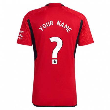 Kandiny Hombre Camiseta Su Nombre #0 Rojo 1ª Equipación 2023/24 La Camisa Chile