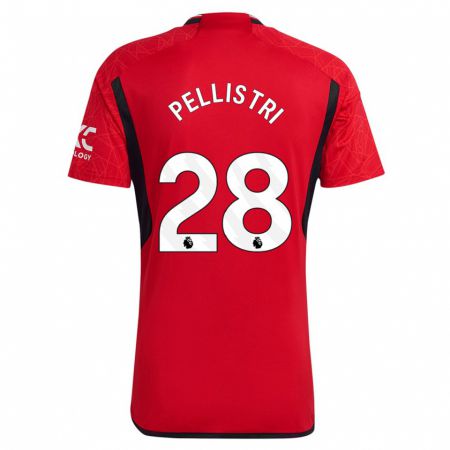 Kandiny Hombre Camiseta Facundo Pellistri #28 Rojo 1ª Equipación 2023/24 La Camisa Chile