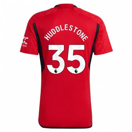 Kandiny Hombre Camiseta Tom Huddlestone #35 Rojo 1ª Equipación 2023/24 La Camisa Chile