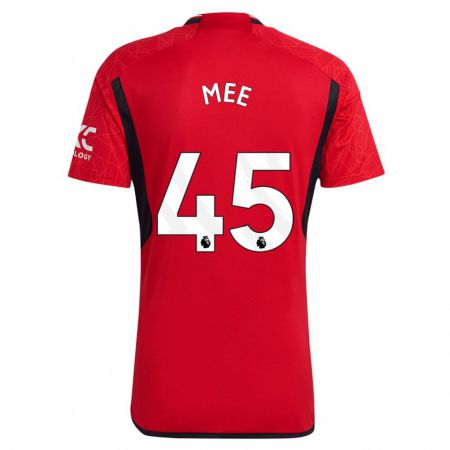 Kandiny Hombre Camiseta Dermot Mee #45 Rojo 1ª Equipación 2023/24 La Camisa Chile