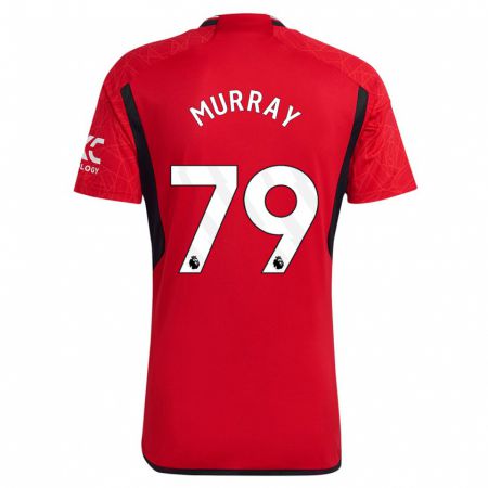 Kandiny Hombre Camiseta Sam Murray #79 Rojo 1ª Equipación 2023/24 La Camisa Chile