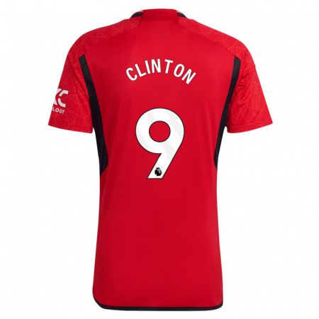 Kandiny Hombre Camiseta Grace Clinton #9 Rojo 1ª Equipación 2023/24 La Camisa Chile
