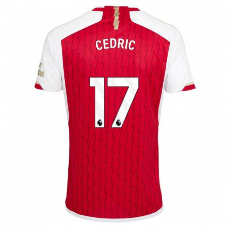 Kandiny Hombre Camiseta Cédric Soares #17 Rojo 1ª Equipación 2023/24 La Camisa Chile