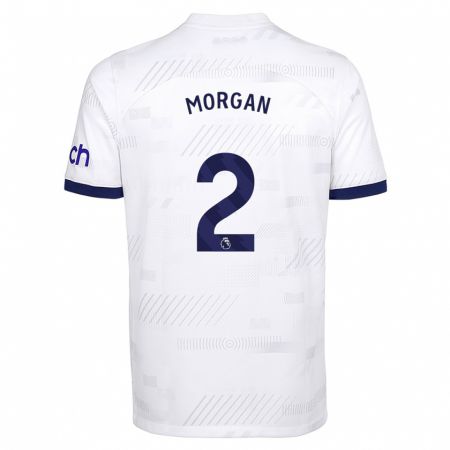 Kandiny Hombre Camiseta Esther Morgan #2 Blanco 1ª Equipación 2023/24 La Camisa Chile