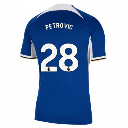 Kandiny Hombre Camiseta Djordje Petrovic #28 Azul 1ª Equipación 2023/24 La Camisa Chile