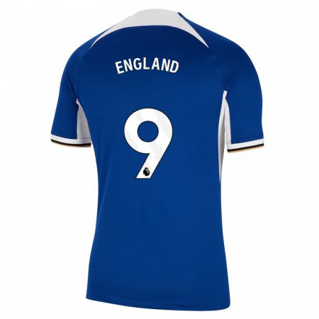 Kandiny Hombre Camiseta Bethany England #9 Azul 1ª Equipación 2023/24 La Camisa Chile