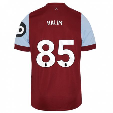 Kandiny Hombre Camiseta Mehmet Halim #85 Granate 1ª Equipación 2023/24 La Camisa Chile