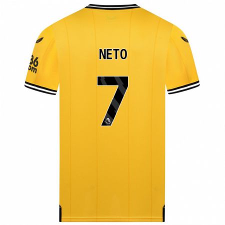 Kandiny Hombre Camiseta Pedro Neto #7 Amarillo 1ª Equipación 2023/24 La Camisa Chile
